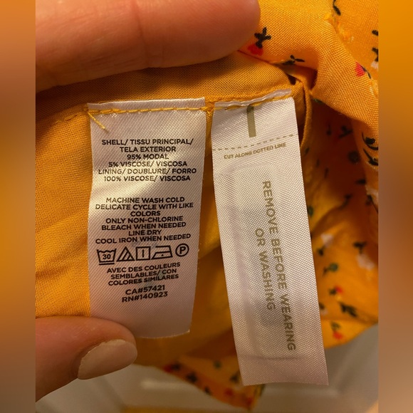 LOFT pintuck flounce dress M - Picture 9 of 10